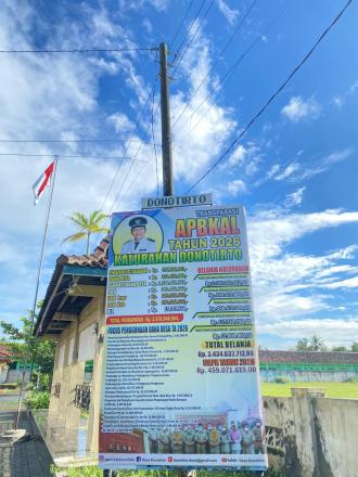 TRANSPARANSI APBKAL TAHUN 2026 KALURAHAN DONOTIRTO